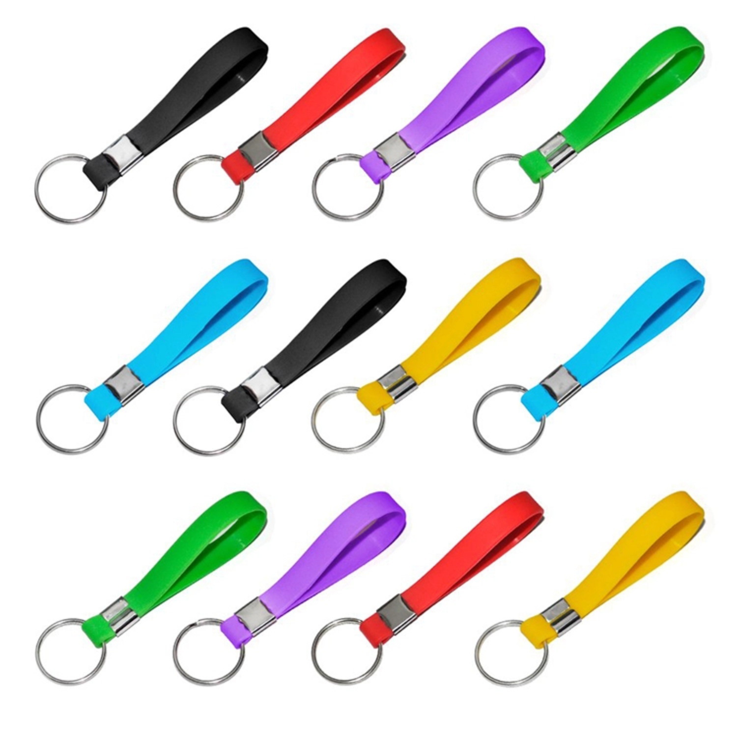 Silicone band keychain